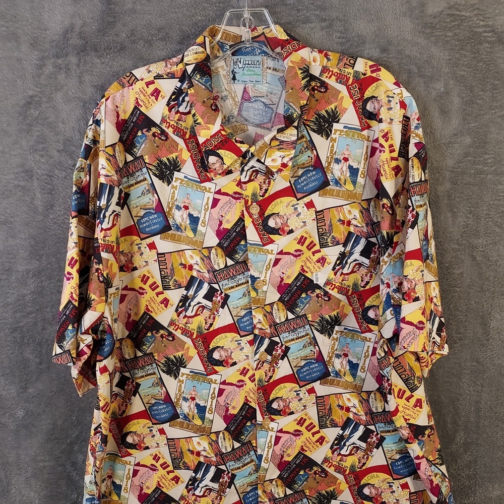 VTG Winkle's Famous Aloha Lounge‎ Wear of California Size XL Measured